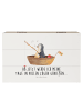 Mr. & Mrs. Panda Box Pinguin Angelboot mit Spruch in Weiß