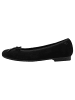 Tamaris WIDE FIT Ballerina in BLACK SUEDE