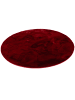 Pergamon Fellteppich Luxus Super Soft Plush Rund in Zwart