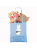 Mr. & Mrs. Panda Tasche Pinguin Karate mit Spruch in Sky Blue