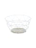relaxdays Obstkorb in Weiß - (B)28 x (H)14,5 x (T)28 cm