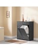 SoBuy Wäschekorb-Schrank in Mattes Dunkelgrau - (W) 38 x (H) 90 x (L) 78 cm