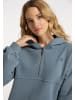 DreiMaster Vintage Hoodie in Grau Blau