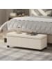 HOMCOM Sitzbank-112L x 42B x 40H cm-Beige