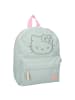 COFI 1453 Hello Kitty Have a Nice Day Tasche Kinderrucksack Schultasche in Grün