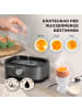 Gourmetmaxx GOURMETmaxx Design-Eierkocher für 6 Eier mit Messbecher & Eierstecher - kompakt