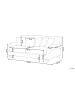 Beliani 2-Sitzer Sofa EIKE in Grün/Dunkler Holzfarbton - (W) 186 x (H) 82 x (L) 102 cm