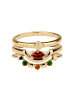 Carolin Stone 925/- Sterling Silber in gelb