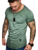 Amaci&Sons Oversize T-Shirt mit Rundhalsausschnitt TIJUANA in Khaki