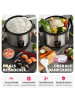 tectake Dampfgarer mit Dampfgareinsatz, 1,8 l, Warmhaltefunktion