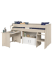 58 aufm Kessel HOCHBETT Parisot Charly 4 90x200 Holznachbildung Akazie/Weiß