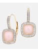 Diamant L'éternel Creolen aus 375 Gelbgold mit Diamant mit Opal