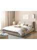 Beliani Doppelbett VINAY in Beige - (W) 176 x (H) 90 x (L) 233 cm