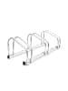 relaxdays Fahrradständer in Silber - (B)73 x (H)26 x (T)32 cm