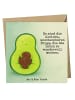 Mr. & Mrs. Panda Deluxe Karte Avocado Kern Design mit Spruch in Weiß
