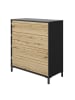 CALICOSY Kommode Mimizan in Eiche - (W) 94  x (H) 104  x (L) 45  cm