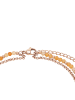 s.Oliver Fußkette Edelstahl, IP Rose in Apricot