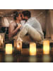relaxdays 6 x LED-Kerze in Creme - Ø7 cm