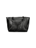 Laura Biagiotti Schwarz PVC Damen Handtasche
