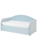 Beliani Tagesbett EYBURIE in Blau - (W) 99 x (H) 102 x (L) 218 cm