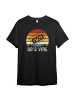 PAULGOS Herren T-Shirt, Retro 80´s vibes in Schwarz