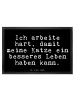 Mr. & Mrs. Panda Schmutzfangmatte Ich arbeite hart, damit... mit... in Schwarz