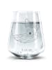 Mr. & Mrs. Panda Trinkglas Wüstenfuchs Blumen ohne Spruch in Transparent