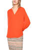 MARC CAIN COLLECTIONS Fließende Bluse mit Schmuckknopf in Tigerlily