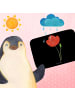 Mr. & Mrs. Panda Duschvorleger Blume Mohnblume ohne Spruch in Schwarz