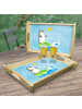 Mr. & Mrs. Panda Holztablett Pinguin Surfer ohne Spruch in Eisblau