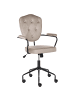 Beliani Bürostuhl VELISSE in Beige/Schwarz - (W) 55 x (H) 98 x (L) 55 cm