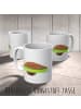 Mr. & Mrs. Panda Kindertasse Avocado Yoga ohne Spruch in Weiß