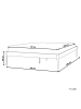 Beliani Doppelbett VAURS in Schwarz - (W) 167 x (H) 38 x (L) 206 cm