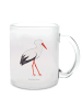 Mr. & Mrs. Panda Tasse Storch ohne Spruch in Transparent
