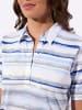 WITT WEIDEN Poloshirt in jeansblau-weiß-geringelt