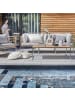 home24 home24 Couchtisch - Teak massiv / Edelstahl - Braun / Silber - 120 x 42 x 70 cm in Braun / Silber