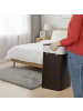relaxdays Wäschekorb in Dunkelbraun - (B)40 x (H)60 x (T)30 cm
