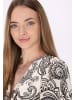 DreiMaster Damen Kleid in Weiss Schwarz