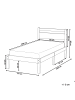 Beliani Kinderbett MERCURER in Braun - (W) 87 x (H) 80 x (L) 208 cm