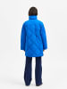 SELECTED FEMME Wattierte Oversized Puffer Jacke Stepp Blouson ohne Kapuze SLFHEIDI in Blau