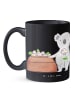 Mr. & Mrs. Panda Kaffeebecher Bestatter Herz ohne Spruch in Schwarz