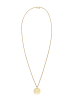 Elli Halskette 925 Sterling Silber Geo, Kreis in Gold