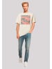 F4NT4STIC Heavy Oversize T-Shirt I love you 01001001 Binary Code Valentinstag in sand