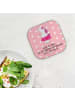 Mr. & Mrs. Panda Flaschenuntersetzer Einhorn Ballerina mit Spruch in Rot Pastell