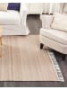 Beliani Geflochtener Teppich MALHIA in Beige - (W) 160 x (H) 0.5 x (L) 230 cm