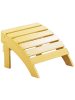 Beliani Gartenstuhl ADIRONDACK in Gelb - (W) 50 x (H) 34 x (L) 43 cm