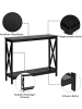 COSTWAY Konsolentisch 100x30x80cm in Schwarz