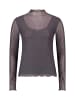 Zero  Langarm-Shirt mit Strass in Grey/Black