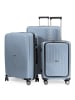 Hauptstadtkoffer TXL - 3er Kofferset Hartschalen-Trolleys Laptop-Fach 4 Rollen TSA in Iceblue
