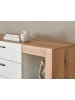 Furn.Design Highboard weiß matt, Evoke Eiche, Kommode 141 x 139 cm